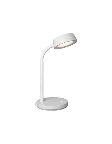 Lampara De Escritorio Maul Led 5W 585Lm Luz Calida Brazo Y Cabezal Giratorios Blanca