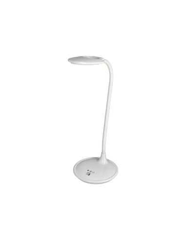 Lampara De Escritorio Q-Connect Led 5W 250 Lm Con Lupa Iluminación Ajustable Blanco