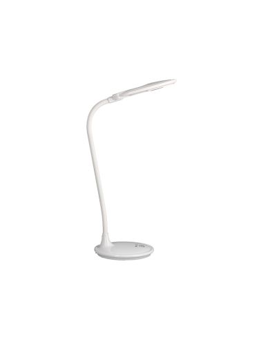 Lampara De Escritorio Q-Connect Led 5W 250 Lm Con Lupa Iluminación Ajustable Blanco