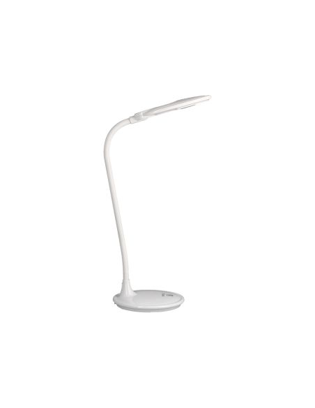 Lampara De Escritorio Q-Connect Led 5W 250 Lm Con Lupa Iluminación Ajustable Blanco
