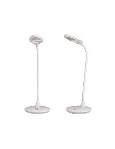 Lampara De Escritorio Q-Connect Led 5W 250 Lm Con Lupa Iluminación Ajustable Blanco
