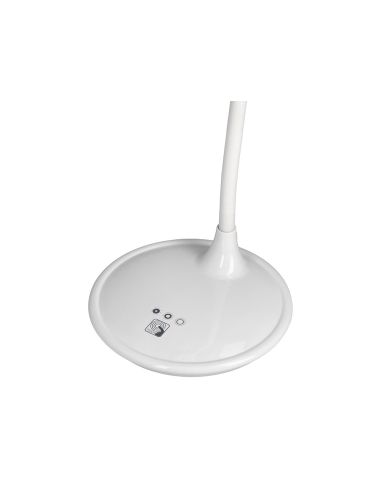 Lampara De Escritorio Q-Connect Led 5W 250 Lm Con Lupa Iluminación Ajustable Blanco