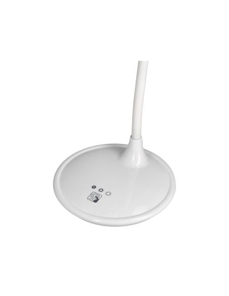 Lampara De Escritorio Q-Connect Led 5W 250 Lm Con Lupa Iluminación Ajustable Blanco