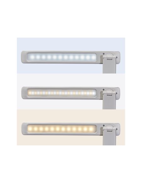 Lampara De Escritorio Maul Led 2,7W 325Lm Luz Ajustable Panel Tactil Brazo Giratorio Blanca