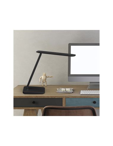 Lampara De Escritorio Maul Led 2,7W 325Lm Luz Ajustable Panel Tactil Brazo Giratorio Negra