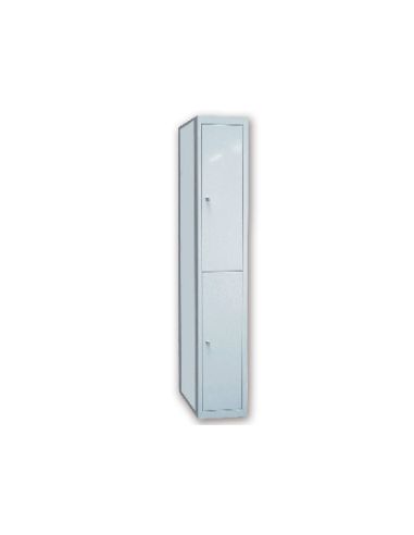 Taquilla Metalica Ar Storage 50X180X40 Cm 2 Puertas Con Llave Color Gris Continuacion