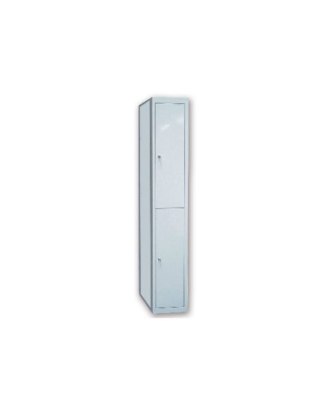 Taquilla Metalica Ar Storage 50X180X40 Cm 2 Puertas Con Llave Color Gris Continuacion