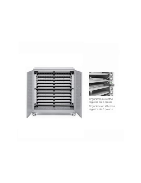 Armario Metalico Iorder Con Ruedas Para Almacenamiento Y Carga 32 Portatil/48Notebook Color Gris 1430X450X950 Mm