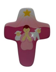 Cruz Pastor 12X10Cm Rosa 708