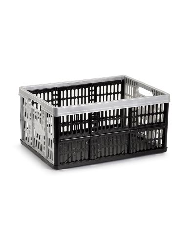 Caja Plegable Plasticforte 32 Litros Plastico Color Plata 480X350X230 Mm