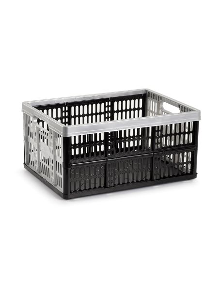 Caja Plegable Plasticforte 32 Litros Plastico Color Plata 480X350X230 Mm