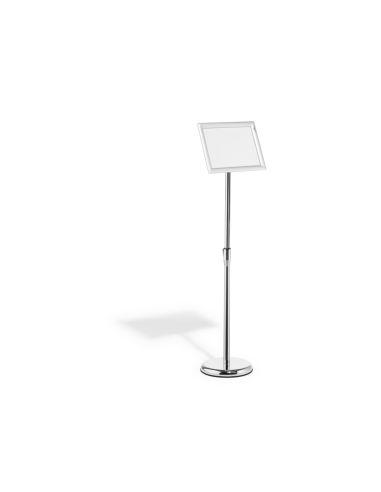 Atril De Suelo Durable Marco Aluminio Din A4 Vertical / Horizontal Altura Ajustable 77 A 120,5 Cm