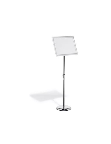 Atril De Suelo Durable Marco Aluminio Din A3 Vertical / Horizontal Altura Ajustable 86 A 129 Cm