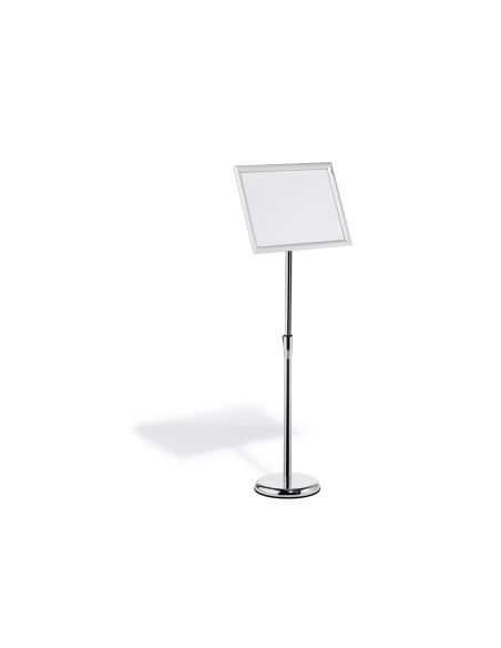 Atril De Suelo Durable Marco Aluminio Din A3 Vertical / Horizontal Altura Ajustable 86 A 129 Cm