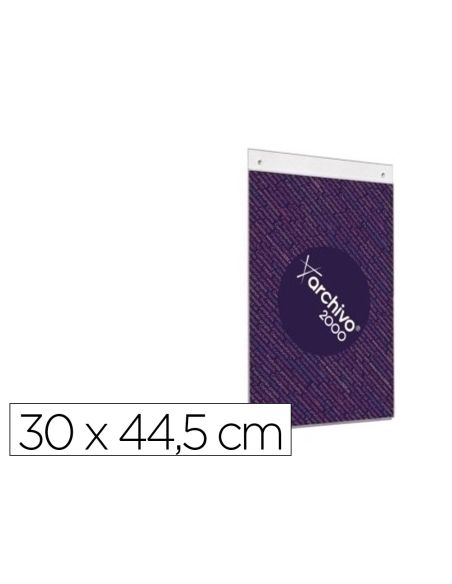 Expositor Mural Archivo 2000 Din A3 Vertical Con Taladros Espesor 2 Mm Cristal Transparente 300X445 Mm