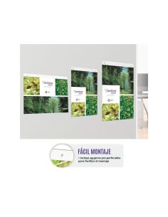 Expositor Mural Archivo 2000 Din A3 Horizontal Con Taladros Espesor 2 Mm Cristal Transparente 420X325 Mm 2