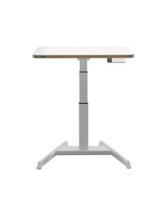 Mesa Leitz Ergo Regulable En Altura Electricamente Tablero 80X60 Cm Con Usb-C Y Usb 5V Color Blanco