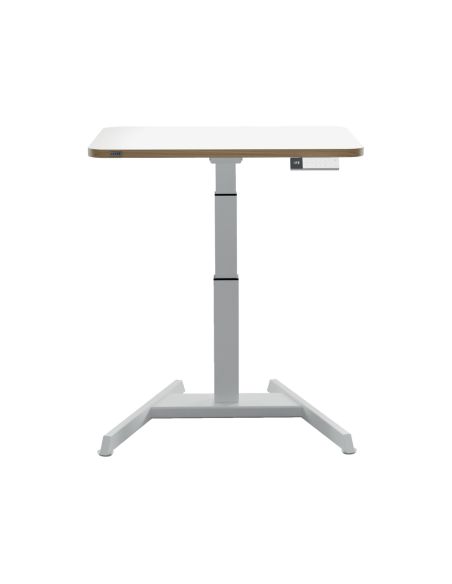 Mesa Leitz Ergo Regulable En Altura Electricamente Tablero 80X60 Cm Con Usb-C Y Usb 5V Color Blanco