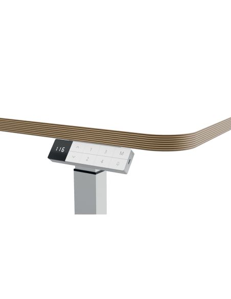 Mesa Leitz Ergo Regulable En Altura Electricamente Tablero 80X60 Cm Con Usb-C Y Usb 5V Color Blanco