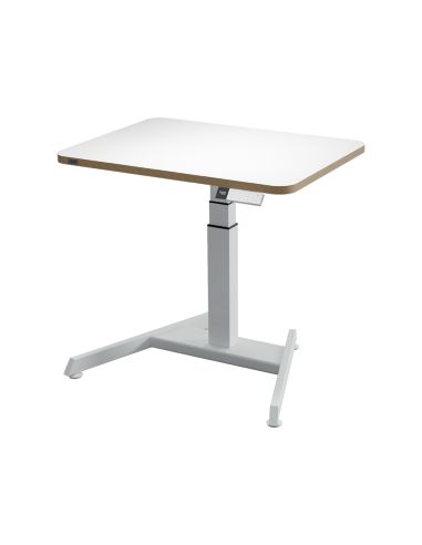 Mesa Leitz Ergo Regulable En Altura Electricamente Tablero 80X60 Cm Con Usb-C Y Usb 5V Color Blanco