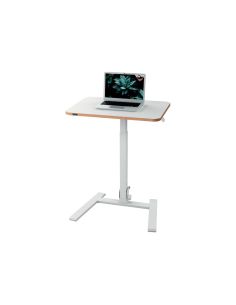 Mesa Leitz Ergo Pequeña Plegable Regulable En Altura Hasta 109 Cm Color Blanco 460X740X650 Mm