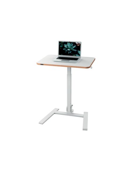 Mesa Leitz Ergo Pequeña Plegable Regulable En Altura Hasta 109 Cm Color Blanco 460X740X650 Mm