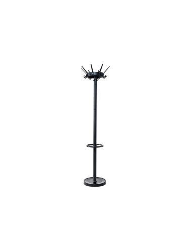 Perchero Maulcaligo 32 Colgadores Con Paraguero Color Negro 460X460X1752 Mm