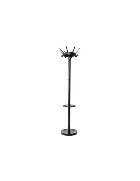 Perchero Maulcaligo 32 Colgadores Con Paraguero Color Negro 460X460X1752 Mm