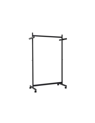 Perchero Maulsamba 10 Colgadores Caballete Con Ruedas Color Negro 116X508X1725 Mm