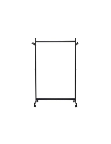 Perchero Maulsamba 10 Colgadores Caballete Con Ruedas Color Negro 116X508X1725 Mm