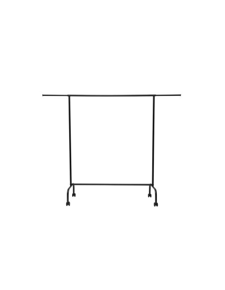 Perchero Maullimbo Caballete Extensible Con Ruedas Color Negro 1270X505X1570 Mm