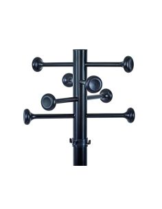 Perchero Metalico Maulgrando 8 Colgadores Y Paraguero Color Negro 390X1750X390 Mm 2