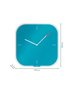 Reloj Leitz Cosy De Pared Silencioso Cristal 30X30 Cm Azul 2