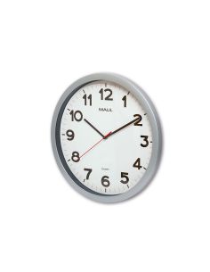 Reloj Maul Step De Pared Redondo 40 Cm Diametro Electrico Color Plata 2