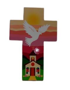 Cruz Iglesia Rosa 14X9 818