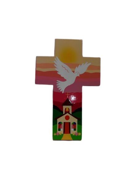 Cruz Iglesia Rosa 14X9 818