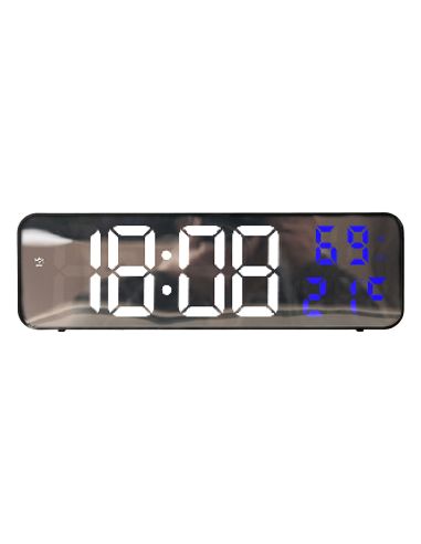 Reloj Q-Connect De Pared Y Sobremesa Digital Con Temperatura 230X35X70 Mm