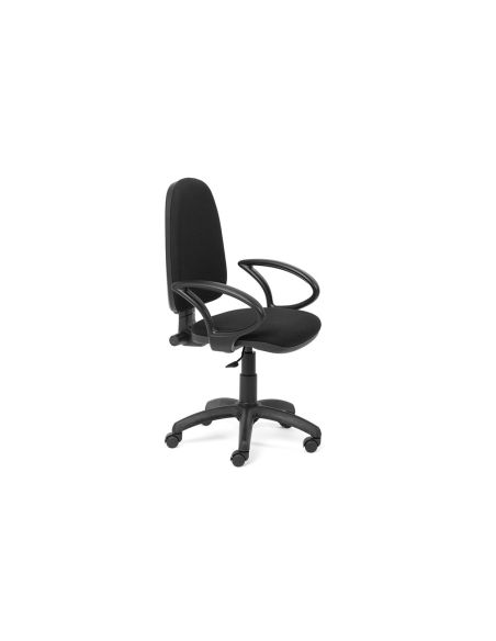 Silla Rocada Con Brazos Color Negro Diametro Base 610 Mm Respaldo De 490 Mm X 420 Mm