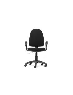 Silla Rocada Con Brazos Color Negro Diametro Base 610 Mm Respaldo De 490 Mm X 420 Mm 2