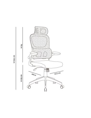 Silla Q-Connect Direccion Sorrento Malla Base Metalica Alt Max 1320 Anc 650 Prof 600 Mm Ruedas Premium Negro