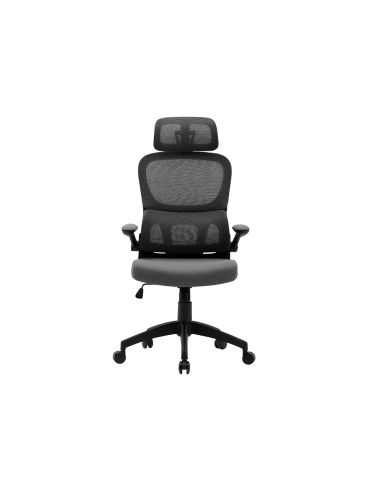 Silla Q-Connect Direccion Sorrento Malla Base Metalica Alt Max 1320 Anc 650 Prof 600 Mm Ruedas Premium Gris