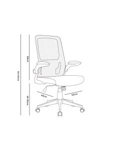 Silla Q-Connect Oficina Alba Malla Base Metalica Alt Max 1110 Anc 610 Prof 580 Ruedas Premium Color Negro 2