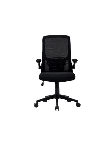 Silla Q-Connect Oficina Alba Malla Base Metalica Alt Max 1110 Anc 610 Prof 580 Ruedas Premium Color Negro