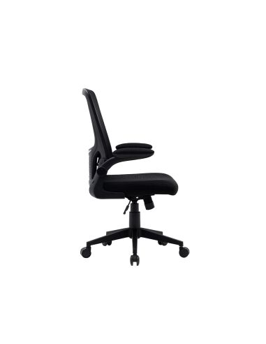 Silla Q-Connect Oficina Alba Malla Base Metalica Alt Max 1110 Anc 610 Prof 580 Ruedas Premium Color Negro