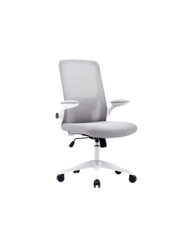 Silla Q-Connect Oficina Alba Malla Base Metalica Alt Max 1110 Anc 610 Prof 580 Ruedas Premium Color Gris