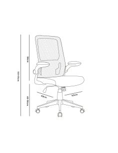 Silla Q-Connect Oficina Alba Malla Base Metalica Alt Max 1110 Anc 610 Prof 580 Ruedas Premium Color Gris 2