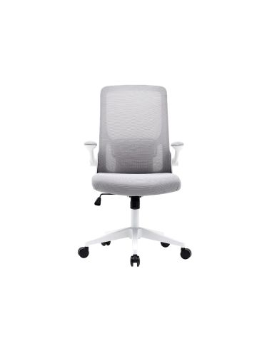 Silla Q-Connect Oficina Alba Malla Base Metalica Alt Max 1110 Anc 610 Prof 580 Ruedas Premium Color Gris