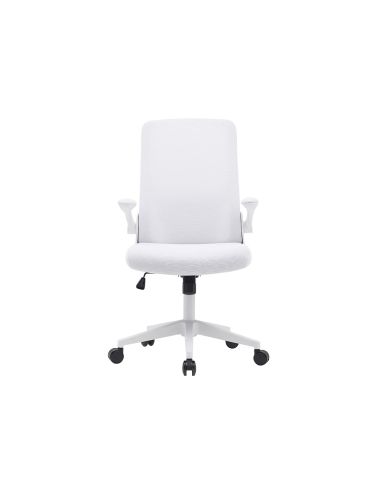 Silla Q-Connect Oficina Alba Malla Base Metalica Alt Max 1110 Anc 610 Prof 580 Ruedas Premium Color Blanco