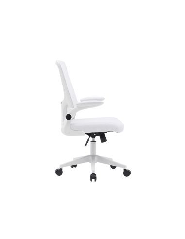 Silla Q-Connect Oficina Alba Malla Base Metalica Alt Max 1110 Anc 610 Prof 580 Ruedas Premium Color Blanco