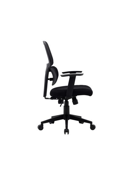 Silla Q-Connect Oficina Ancona Malla Base Metalica Alt Max 1110 Anc 660 Prof 590 Ruedas Premium Color Negro